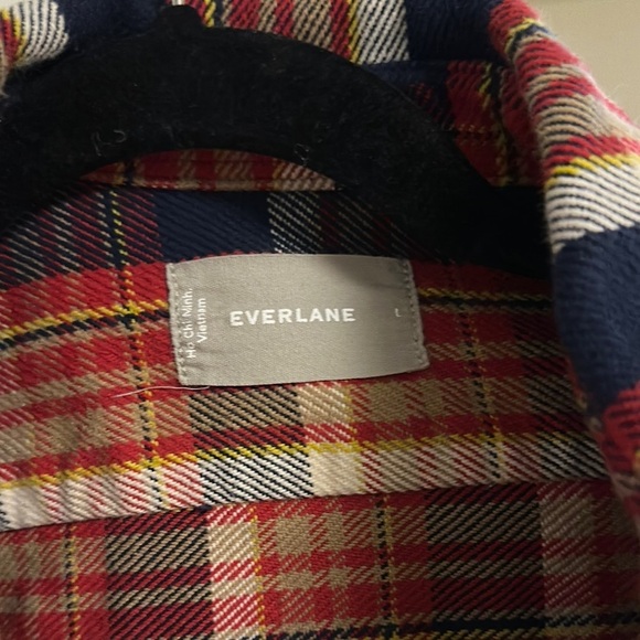 NWOT Everlane men’s plaid shirt jacket style 100% cotton sz large - Picture 2 of 5